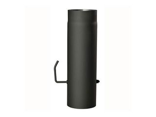 Roura kouřová s klap. Ø120mm/250mm, tl.1,5mm, černá