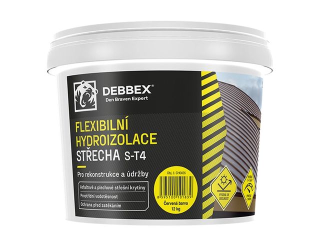 Obrázek produktu Hydroizolace flexibilní střecha ST-4 černá 12kg