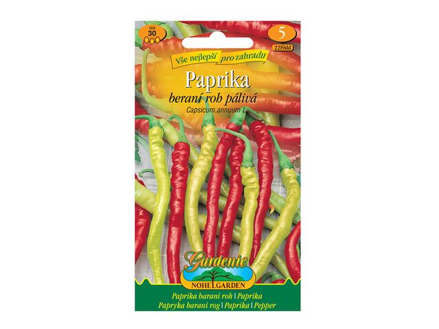 Obrázek produktu Paprika zeleninová - Kozí roh KECSKESZARV, semínka