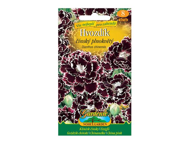 Obrázek produktu Hvozdík čínský plnokvětý, černo-bílý, semínka