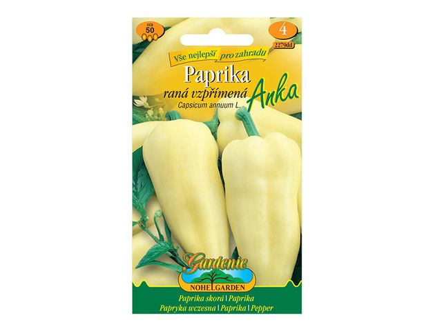 Obrázek produktu Paprika zeleninová raná vzpřímená ANKA, semínka
