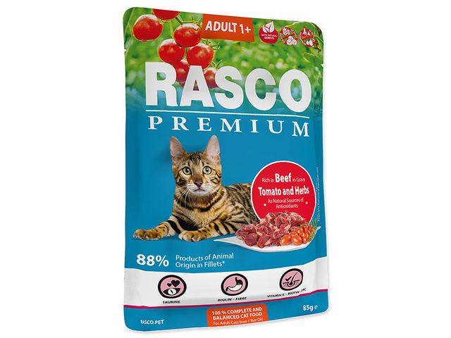 Obrázek produktu Kapsička Rasco Premium Cat Adult Beef in Gravy 85g