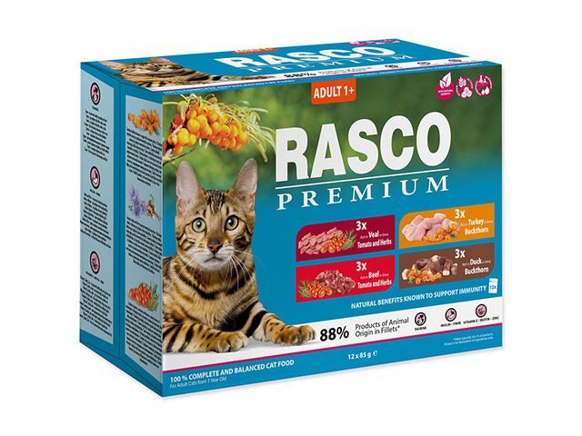 Obrázek produktu Kapsičky Rasco Premium Cat Adult Multipack 12x85g