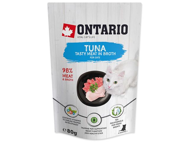 Obrázek produktu Kapsička Ontario Tuna in Broth 80g