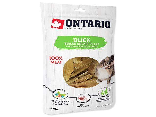 Obrázek produktu Pamlsek Ontario Boiled Duck Breast Fillet 70g