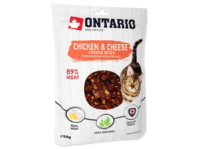 Obrázek produktu Pamlsek Ontario Chicken and Cheese Bites 50g