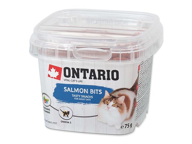 Obrázek produktu Pamlsek Ontario Snack Salmon Bits 75g