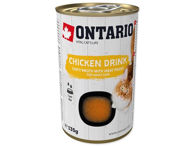 Obrázek produktu Nápoj Ontario Cat Drink Chicken 135g