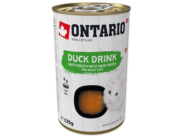 Obrázek produktu Nápoj Ontario Cat Drink Duck 135g
