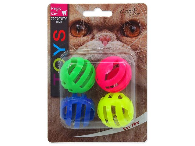Obrázek produktu Hračka MAGIC CAT míček děrovaný plastový s rolničkou 3,75cm