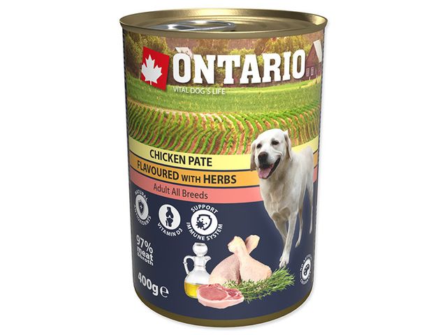 Obrázek produktu Konzerva Ontario Chicken Pate Flavoured with Herbs 400g