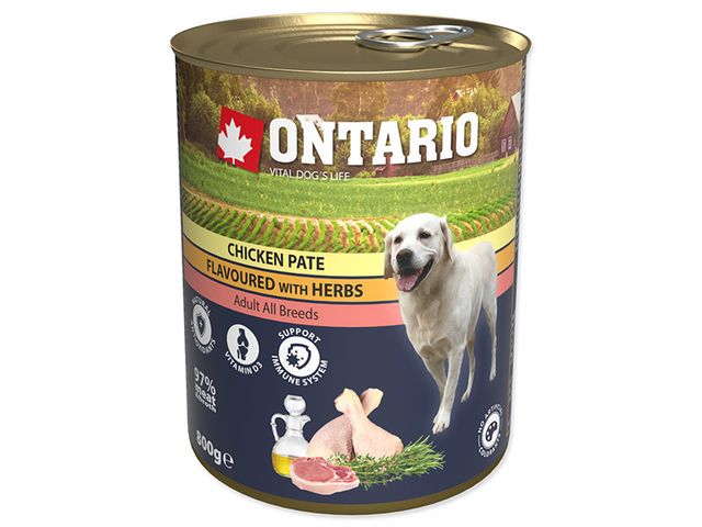 Obrázek produktu Konzerva Ontario Chicken Pate Flavoured with Herbs 800g