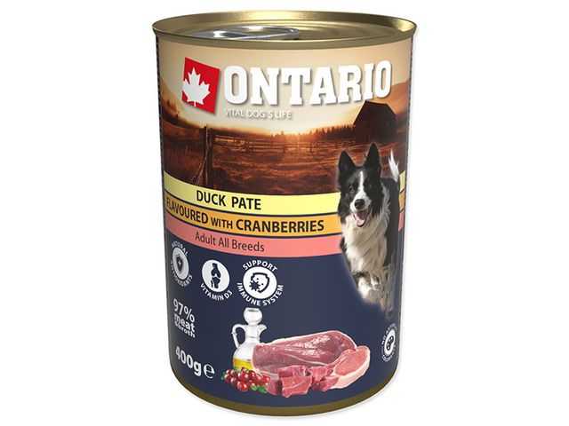 Obrázek produktu Konzerva Ontario Duck Pate flavoured with Cranberries 400g
