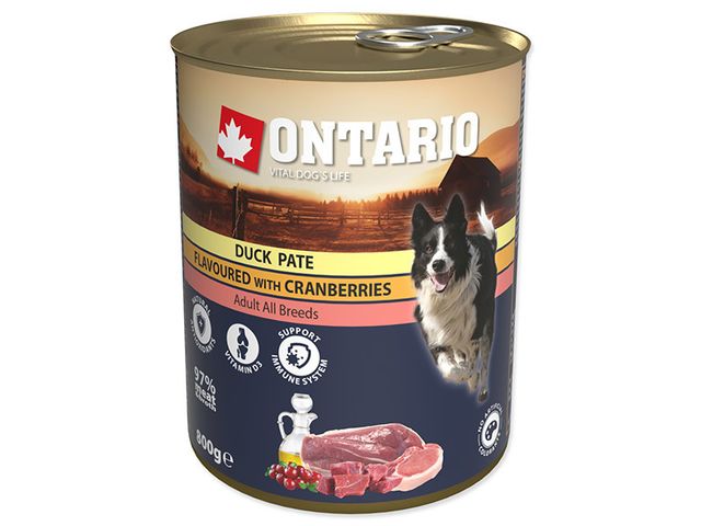 Obrázek produktu Konzerva Ontario Duck Pate flavoured with Cranberries 800g