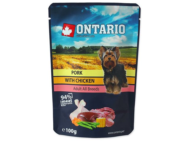 Obrázek produktu Kapsička Ontario Pork with Chicken in Broth 100g