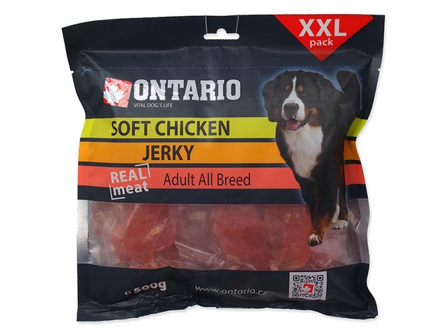 Obrázek produktu Tyčinka na žvýkání Ontario Snack Soft Chicken Jerky 500g