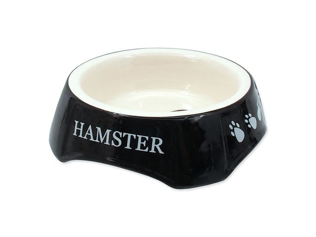 Obrázek produktu Miska SA potisk Hamster černá 13x13x4cm