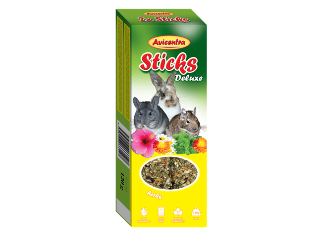 Obrázek produktu Tyčinka Avicentra Deluxe velký hlodavec, s bylinkami 2ks