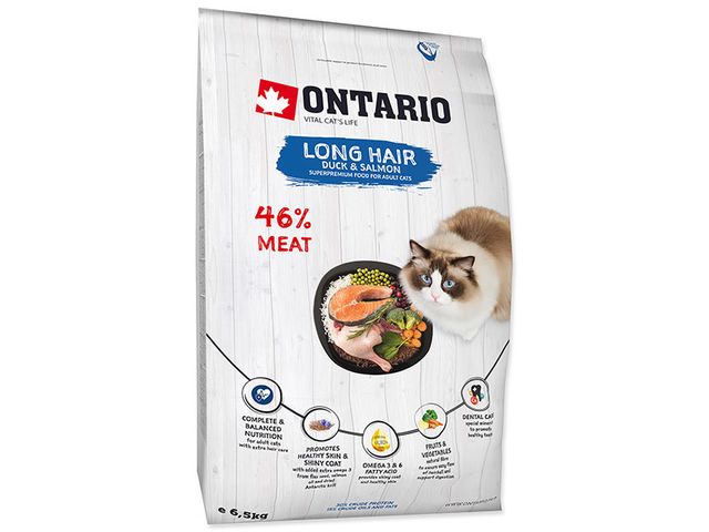 Obrázek produktu Granule Ontario Cat Longhair 6,5kg