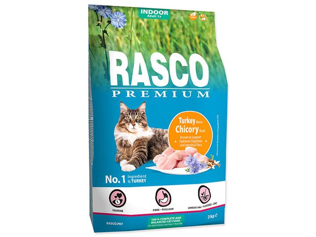 Obrázek produktu Krmivo pro kočky Rasco Premium, Turkey, Chicori Root 2kg