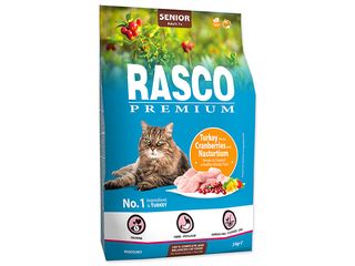 Krmivo pro kočky Rasco Premium, Turkey, Cranberries, Nasturtium 2kg