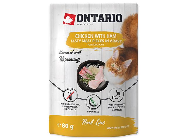 Obrázek produktu Kapsička Ontario Herb - Chicken with Ham,Rice and Rosemary 80g