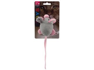 Hračka MC myška chrastící s catnip mix 22,5cm