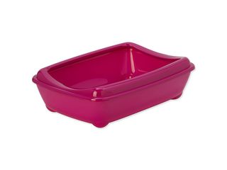 Toaleta MC Economy s okrajem 42x31x13cm červená
