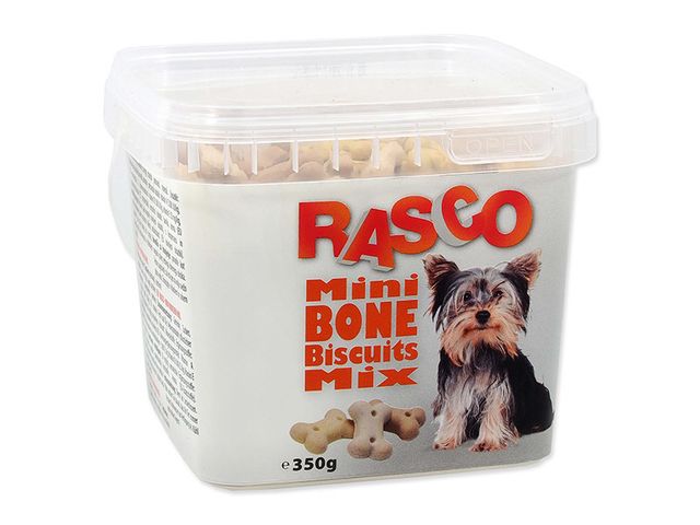 Obrázek produktu Sušenky Rasco mikro kost mix 2cm 350g