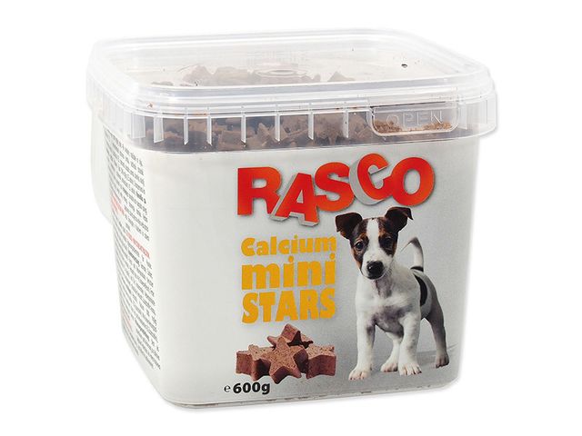 Obrázek produktu Pochoutka Rasco mini hvězdičky kalciové 0,7cm 500g