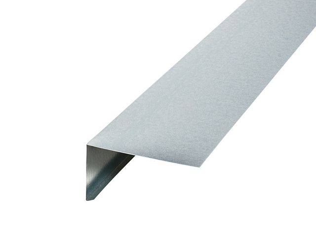 Obrázek produktu Plech úhlový s vodní drážkou pozink 1m