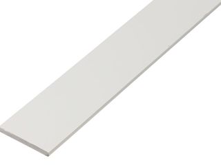 Profil plochý PVC, 20 x 2,0 mm / 2 m, bílý
