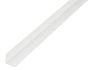 Profil L PVC, 30 x 30 x 2,0 mm / 1 m, bílý