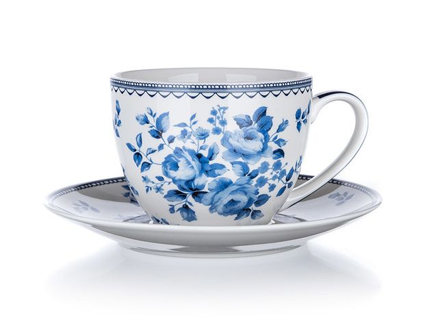 Obrázek produktu Šálek s podšálkem BLUE FLOWER 280 ml