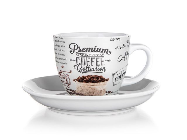 Obrázek produktu Šálek s podšálkem PREMIUM COFFEE 190 ml