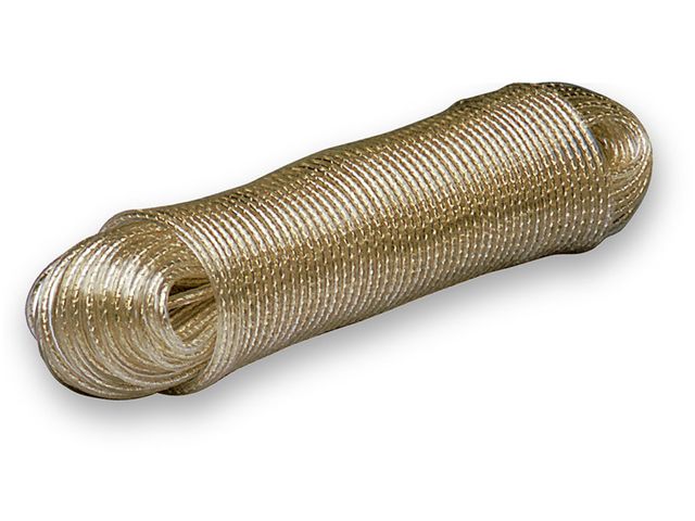 Obrázek produktu Šňůra na prádlo ZLATÁ - 30 m - ocelové lanko