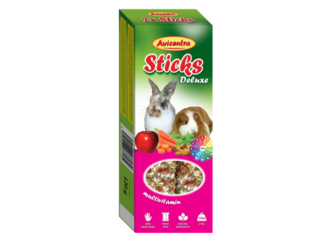 Obrázek produktu Tyčinka Avicentra Deluxe velký hlodavec, s vitamíny a medem 2ks