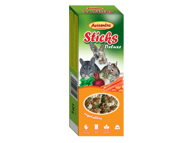 Obrázek produktu Tyčinka Avicentra Deluxe velký hlodavec, se zeleninou 2ks