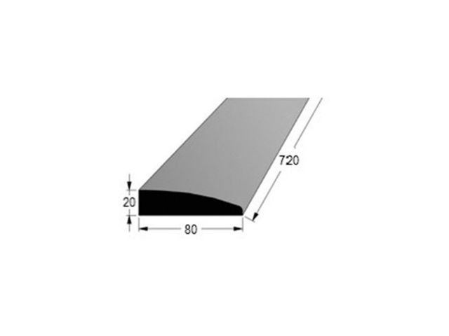 Obrázek produktu Práh designový buk, 2x8cm, délka 70cm (+ 1-2cm na přesný dořez)