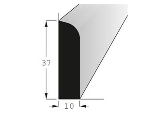 Lišta rohová vnitřní borovice 37x10mm, délka 70cm
