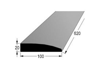Práh designový buk, 2x10cm, délka 60cm (+ 1-2cm na přesný dořez)