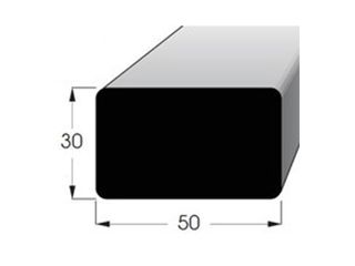 Hranol s radiusem 50x30 mm nastavovaný smrk, délka 200 cm