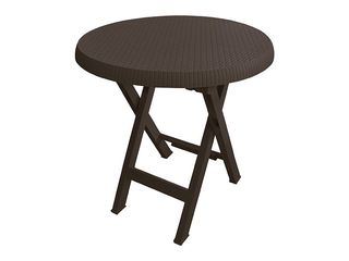 Stůl skládací Teo, wenge Ø 70 cm
