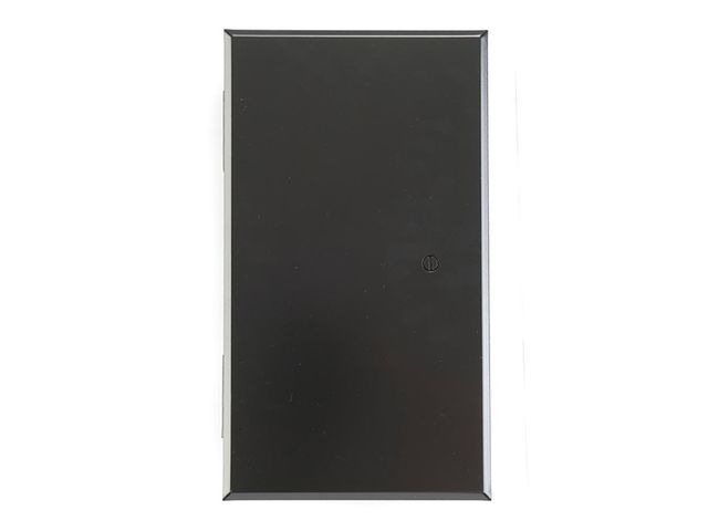 Obrázek produktu Dvířka komínová dvojitá, černá, krycí rozm. 19,6x34,5cm, montážní rám 15,5x30,5cm