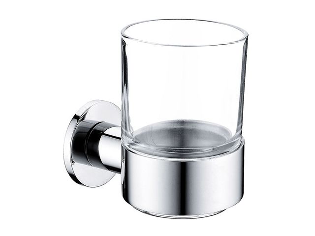 Obrázek produktu Držák kartáčků Smile, sklo/leštěná nerez
