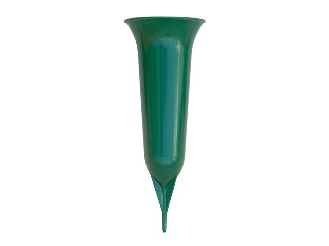 Obrázek produktu Váza hřbitovní Pieta se zápichem, 21cm, zelená