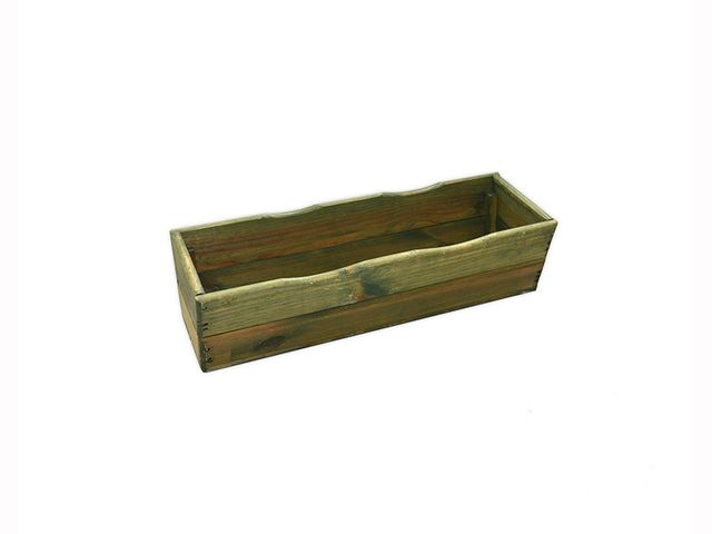 Obrázek produktu Truhlík dřevěný zelený 64x22x17 cm