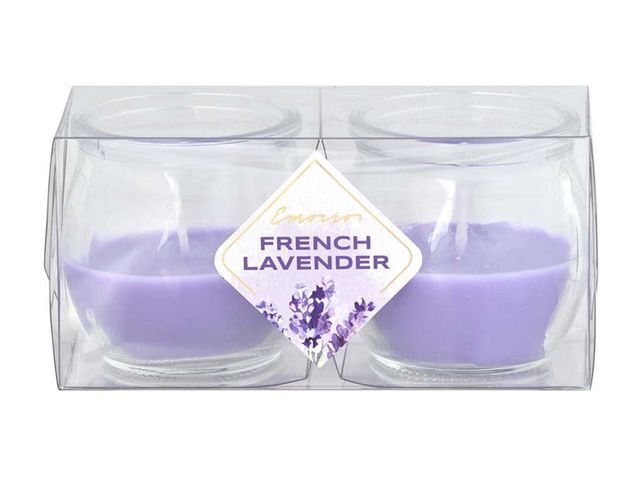 Obrázek produktu Svíčka vonná ve skle French Lavender, 2ks, Emocio