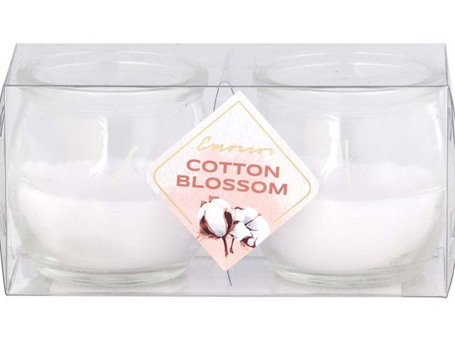 Obrázek produktu Svíčka vonná ve skle Cotton Blossom, 2ks, Emocio