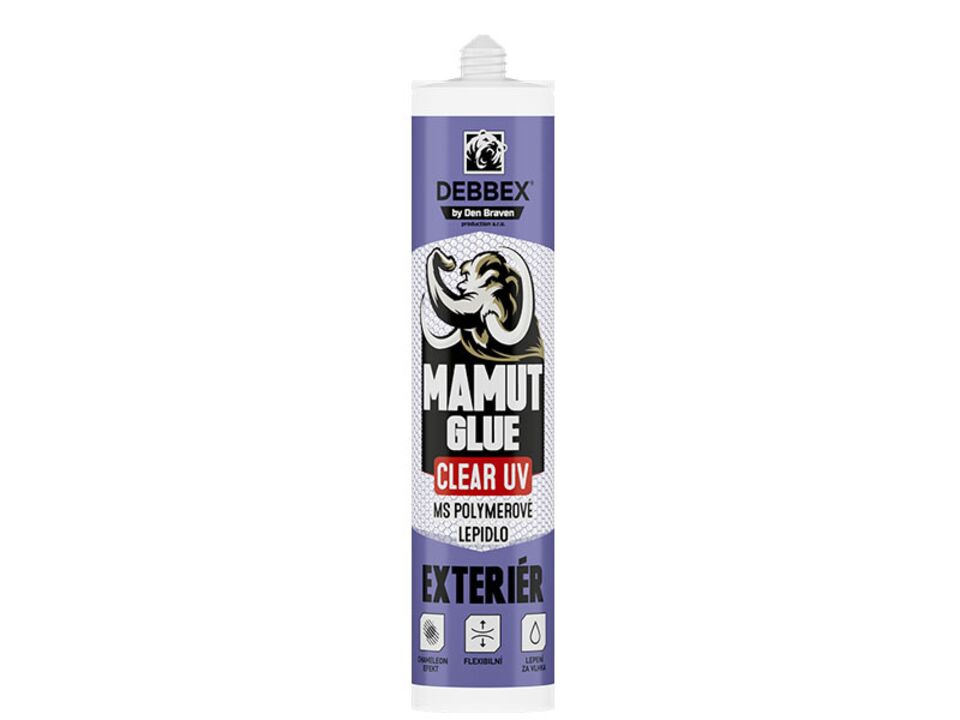 Lepidlo mamut glue Clear UV 290ml. EAN: 8595100174963